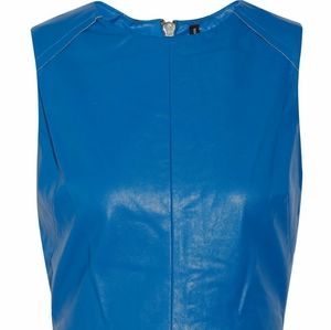 W118 by Walter Baker Vegan Leather Peplum Top in M